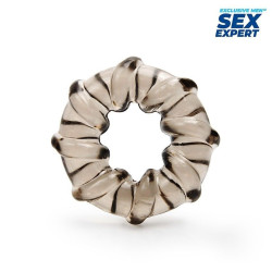 Дымчатое рельефное эрекционное кольцо Дымчатое рельефное эрекционное кольцо