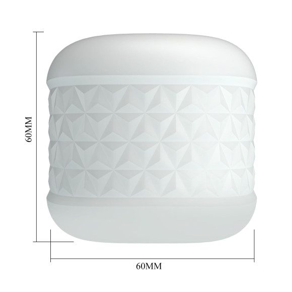 Белый сквозной мастурбатор Crystle Белый сквозной мастурбатор Crystle