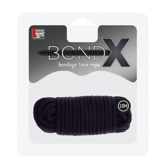 Черная веревка для связывания BONDX LOVE ROPE - 10 м. Черная веревка для связывания BONDX LOVE ROPE - 10 м.