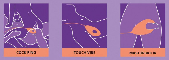 Фиолетовое виброкольцо Couples Cushion Фиолетовое виброкольцо Couples Cushion