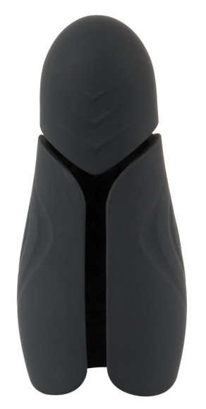Черный силиконовый вибромастурбатор с нагревом Masturbator with 2 Functions Черный силиконовый вибромастурбатор с нагревом Masturbator with 2 Functions