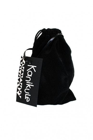 Золотистая алюминиевая анальная пробка с прозрачным кристаллом - 8,4 см.