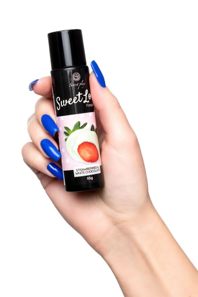 Разогревающий сливочный гель для сосков и интимных зон со вкусом клубники и белого шоколада - 55 гр. Разогревающий сливочный гель для сосков и интимных зон со вкусом клубники и белого шоколада - 55 гр.