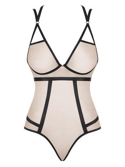 Эффектное боди Nudelia с двойными бретелями