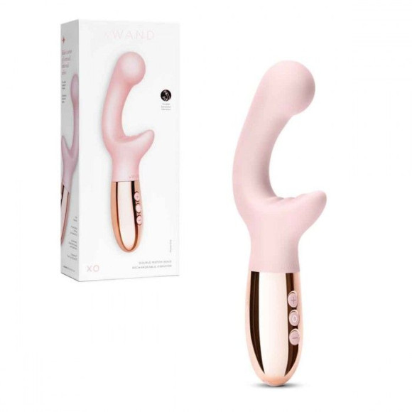 Розовый вибромассажер с двумя моторами Le Wand XO - 19 см. Розовый вибромассажер с двумя моторами Le Wand XO - 19 см.