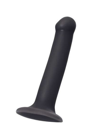 Черный фаллос на присоске Silicone Bendable Dildo M - 18 см. Черный фаллос на присоске Silicone Bendable Dildo M - 18 см.