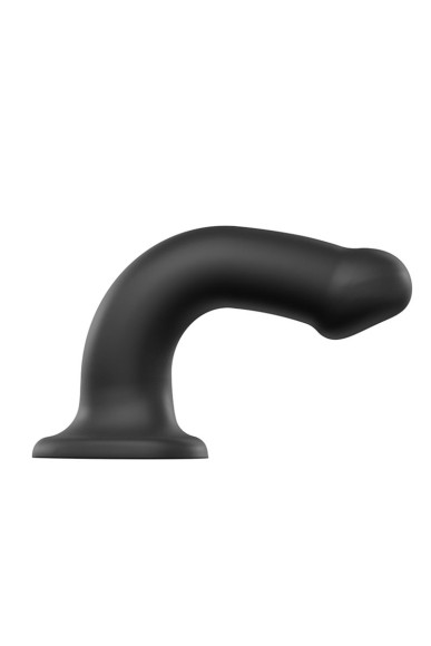 Черный фаллос на присоске Silicone Bendable Dildo L - 19 см. Черный фаллос на присоске Silicone Bendable Dildo L - 19 см.