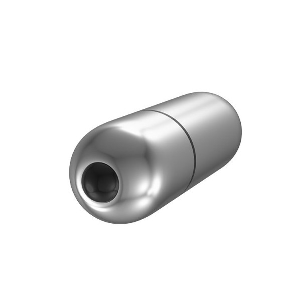 Серебристая вибропуля с вибрацией Серебристая вибропуля с вибрацией