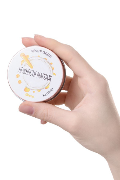 Массажная свеча «Массаж нежности» с ароматом меда с молоком - 30 мл. Массажная свеча «Массаж нежности» с ароматом меда с молоком - 30 мл.