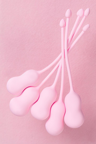 Набор из 5 розовых вагинальных шариков Tulips Набор из 5 розовых вагинальных шариков Tulips