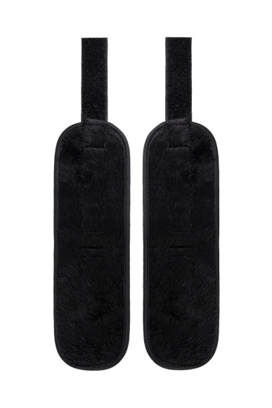 Черно-серебристые фиксаторы для рук на дверь Anonymo Черно-серебристые фиксаторы для рук на дверь Anonymo