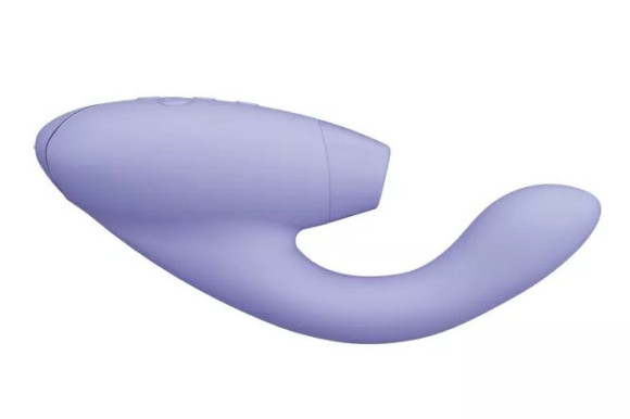 Сиреневый вибратор Womanizer Duo 2 с бесконтактной клиторальной стимуляцией Сиреневый вибратор Womanizer Duo 2 с бесконтактной клиторальной стимуляцией
