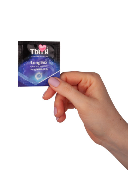 Пролонгирующий крем LongSex в одноразовой упаковке - 1,5 гр. Пролонгирующий крем LongSex в одноразовой упаковке - 1,5 гр.
