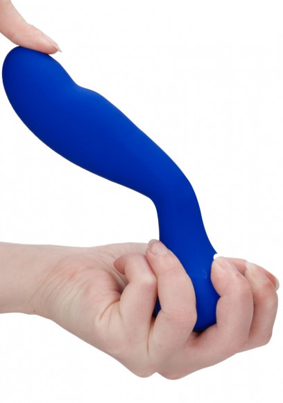 Синий вибростимулятор точки G Finesse - 17,5 см. Синий вибростимулятор точки G Finesse - 17,5 см.