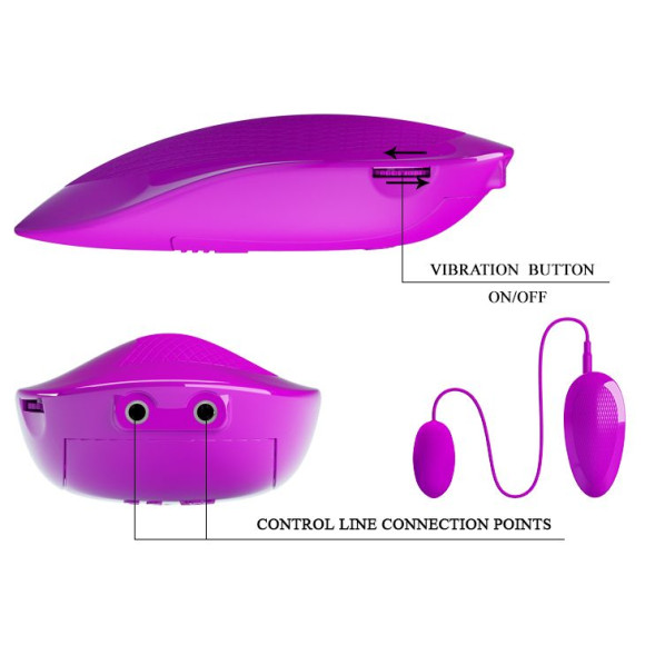 Лиловое виброяйцо с удобным пультом управления вибрацией Лиловое виброяйцо с удобным пультом управления вибрацией
