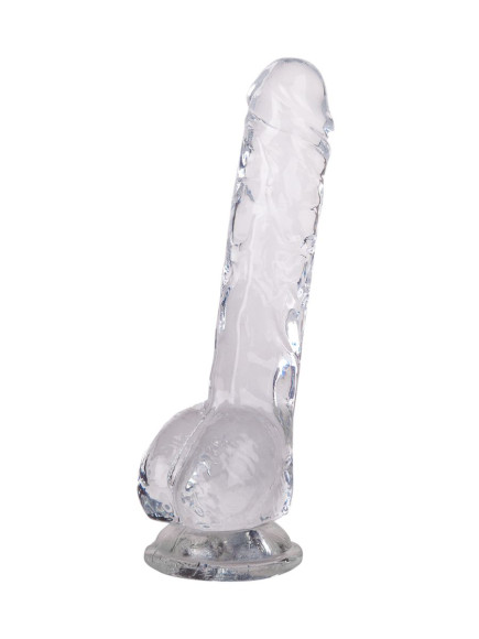 Прозрачный фаллоимитатор Luminous - 20 см. Прозрачный фаллоимитатор Luminous - 20 см.
