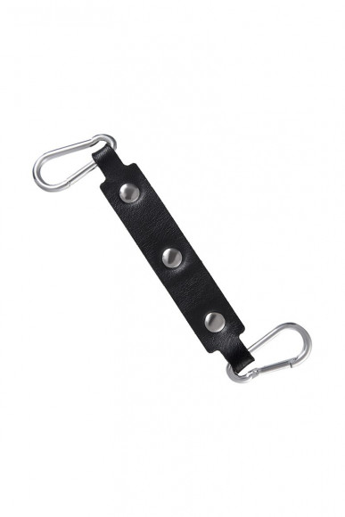 Черные двухслойные оковы с белой строчкой Черные двухслойные оковы с белой строчкой