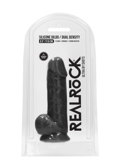 Черный фаллоимитатор Realistic Cock With Scrotum - 21,5 см. Черный фаллоимитатор Realistic Cock With Scrotum - 21,5 см.