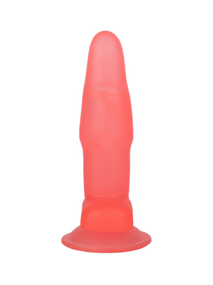 Розовый гелевый анальный стимулятор на присоске - 14 см. Розовый гелевый анальный стимулятор на присоске - 14 см.