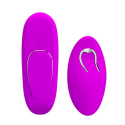 Лиловая вибровкладка в трусики Lisa с пультом ДУ Лиловая вибровкладка в трусики Lisa с пультом ДУ