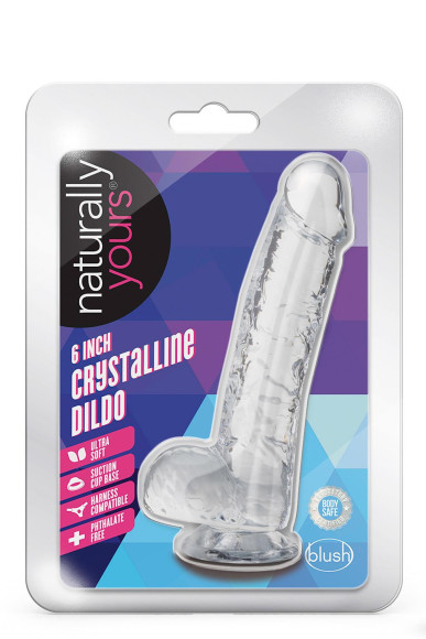 Прозрачный фаллоимитатор 6 Inch Crystalline Dildo - 15,2 см. Прозрачный фаллоимитатор 6 Inch Crystalline Dildo - 15,2 см.