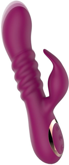 Сливовый вибратор-кролик AN Pistil - 20 см. Сливовый вибратор-кролик AN Pistil - 20 см.