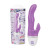 Фиолетовый вибратор с клиторальным отростком Touching - 23 см.