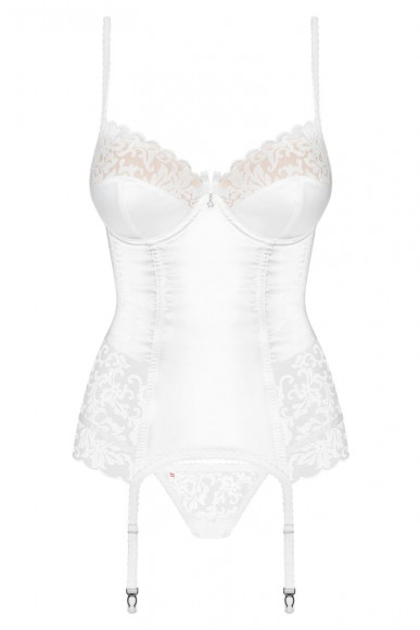 Соблазнительный атласный корсаж с вышивкой