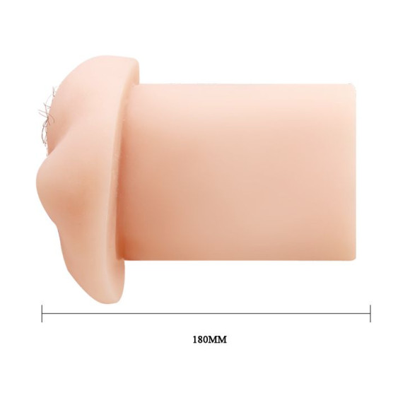 Телесный мастурбатор-вагина с оволосением и вибрацией Телесный мастурбатор-вагина с оволосением и вибрацией