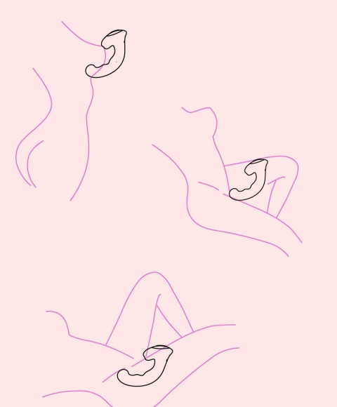 Розовый клиторальный стимулятор с функцией вибратора Amante - 17,8 см. Розовый клиторальный стимулятор с функцией вибратора Amante - 17,8 см.