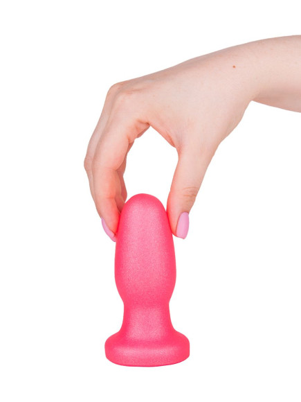 Овальная анальная пробочка розового цвета - 11,5 см. Овальная анальная пробочка розового цвета - 11,5 см.