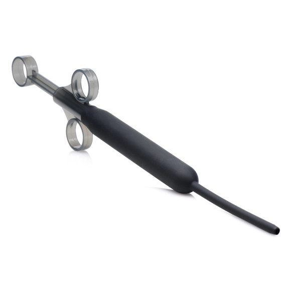 Черный шприц с тонким кончиком для введения геля Deep Shot Lubricant Launcher Черный шприц с тонким кончиком для введения геля Deep Shot Lubricant Launcher