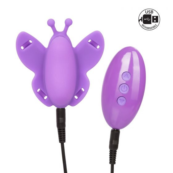 Фиолетовая вибробабочка на ремешках Silicone Remote Venus Butterfly Фиолетовая вибробабочка на ремешках Silicone Remote Venus Butterfly