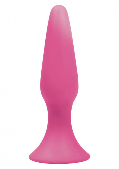 Розовая анальная пробка Sliders Silicone Anal Plugs Large на присоске - 15,2 см. Розовая анальная пробка Sliders Silicone Anal Plugs Large на присоске - 15,2 см.