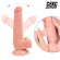 Телесный фаллоимитатор на подошве-присоске - 20 см. Телесный фаллоимитатор на подошве-присоске - 20 см.