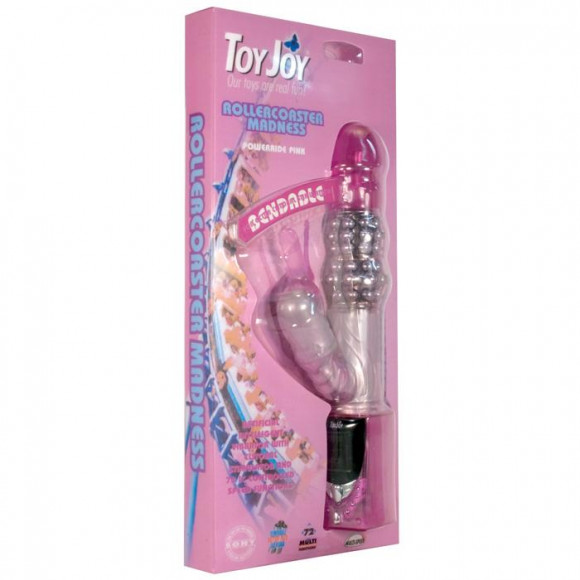 Розовый вибратор ROLLERCOASTER MADNESS - 16 см. Розовый вибратор ROLLERCOASTER MADNESS - 16 см.