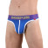 Синие сексуальные трусы-тонги с широким поясом Синие сексуальные трусы-тонги с широким поясом