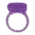 Фиолетовое эрекционное виброкольцо VIBRATING COCK RING ACE BUDDY