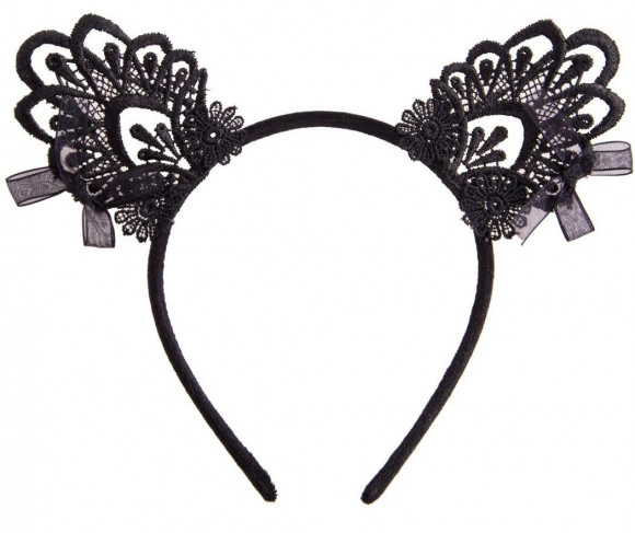 Ушки кошечки из кружева Leg Avenue