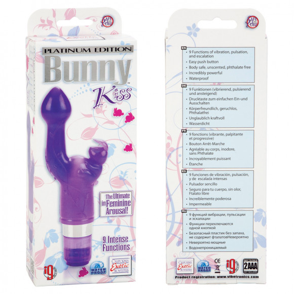 Вибратор фиолетового цвета PLATINUM BUNNY KISS Вибратор фиолетового цвета PLATINUM BUNNY KISS
