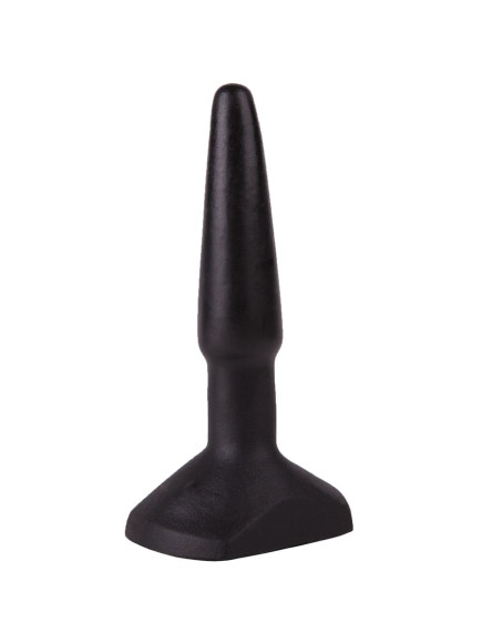 Чёрный анальный плаг на широком основании - 11,5 см. Чёрный анальный плаг на широком основании - 11,5 см.