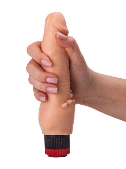 Гелевый вибратор с шипиками для массажа клитора - 17,8 см. Гелевый вибратор с шипиками для массажа клитора - 17,8 см.