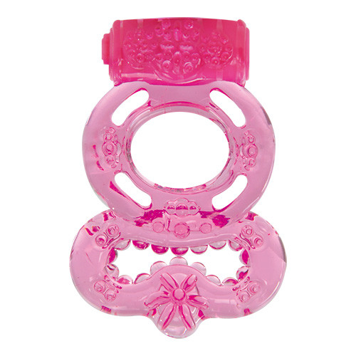 Розовое эрекционное виброкольцо VIBRATING COCK RING FREAK OUT Розовое эрекционное виброкольцо VIBRATING COCK RING FREAK OUT