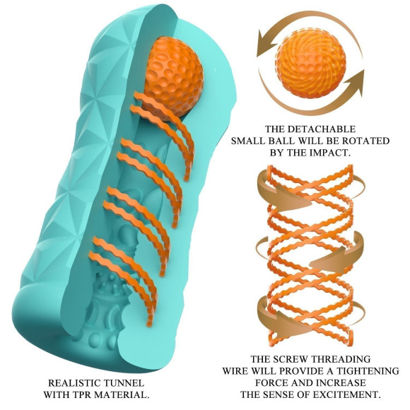 Аквамариновый мастурбатор Victoria Аквамариновый мастурбатор Victoria