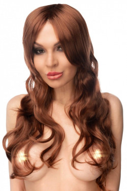 Коричневый парик Мичи Коричневый парик Мичи