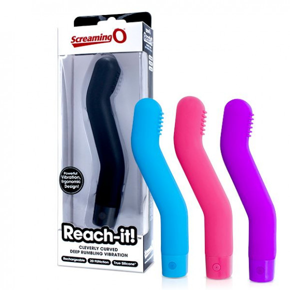 Изогнутый вибратор Reach It Charged Vibe - 17 см. Изогнутый вибратор Reach It Charged Vibe - 17 см.