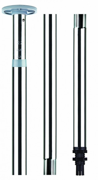 Серебристый регулируемый шест для танцев 