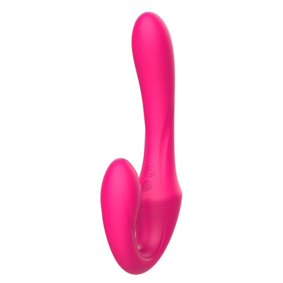 Розовый вибратор с клиторальным отростком и пультом ДУ- 19,6 см. Розовый вибратор с клиторальным отростком и пультом ДУ- 19,6 см.