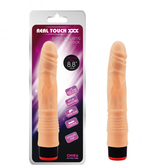 Телесный вибратор-реалистик 8.8” Vibe Cock - 21,5 см. Телесный вибратор-реалистик 8.8” Vibe Cock - 21,5 см.