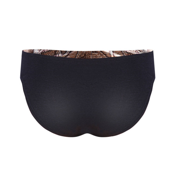 Мужские трусы-слипы со змеиным принтом на передней части Мужские трусы-слипы со змеиным принтом на передней части